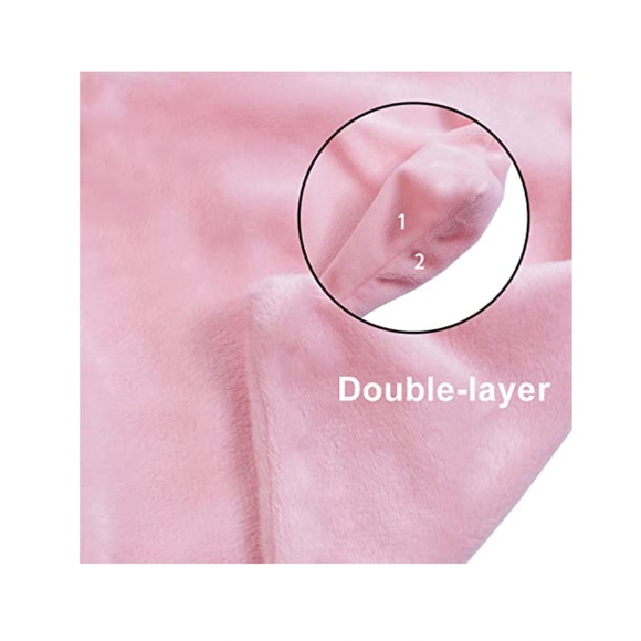 NEW Pink Bunny Plush Baby Security Blanket - Picture 5 of 7